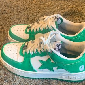 Green Bapesta Size 8